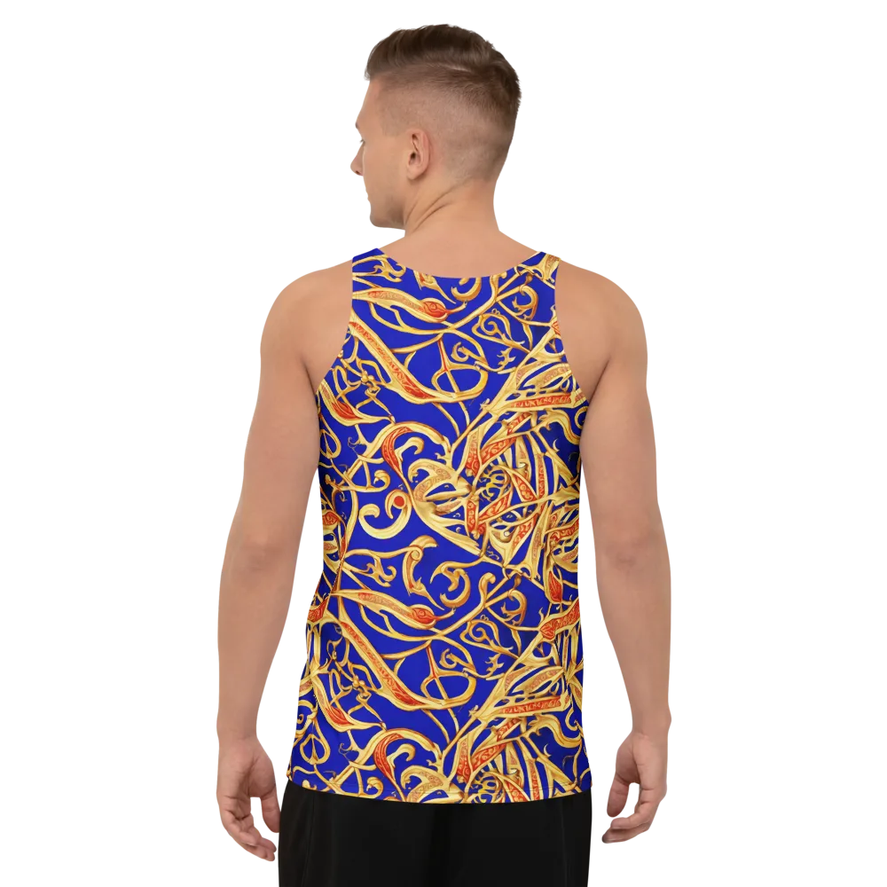 Royal Paisley on Men's Tank Top — Back