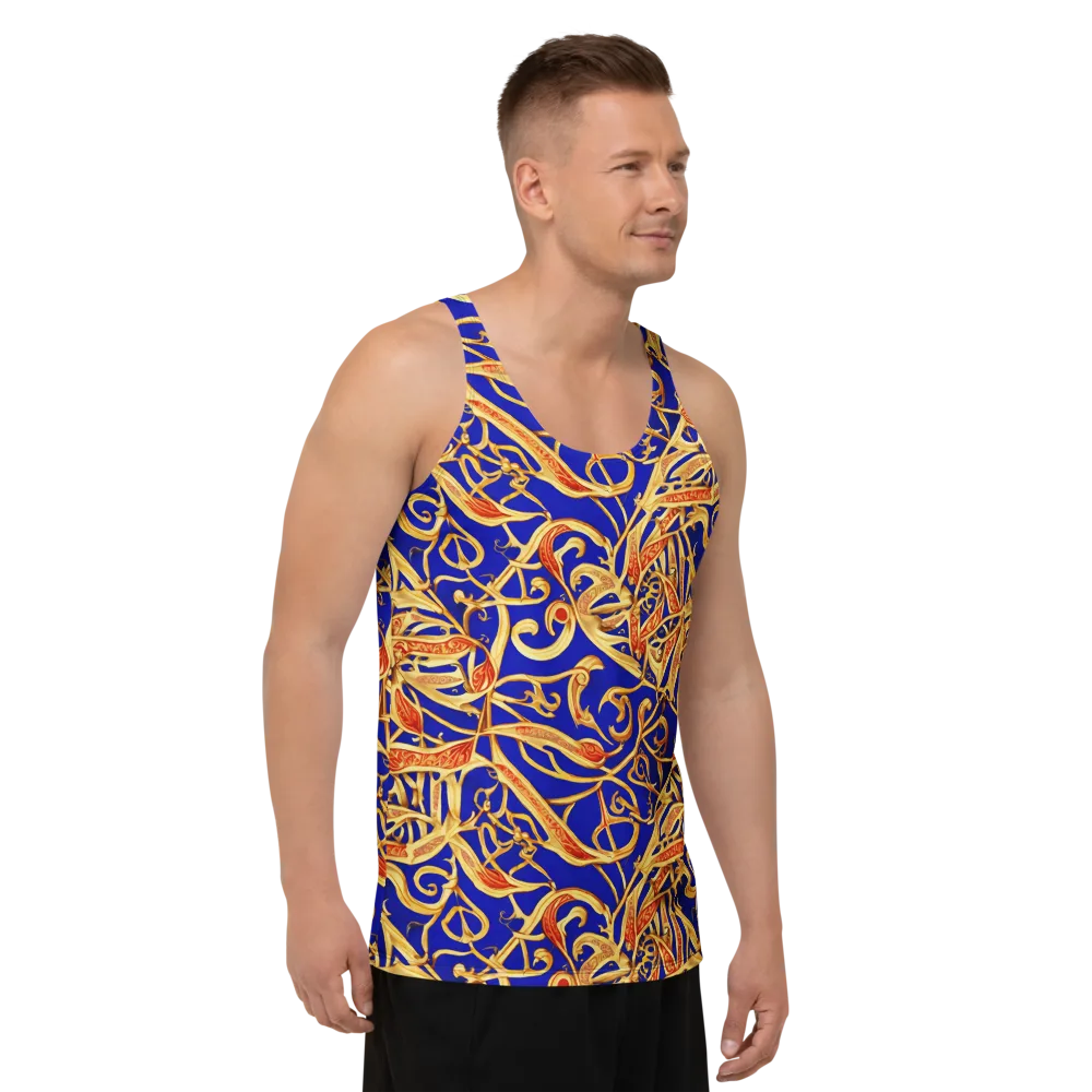 Royal Paisley on Men's Tank Top — Right Front