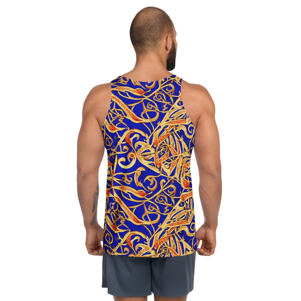Royal Paisley on Men's Tank Top — Back