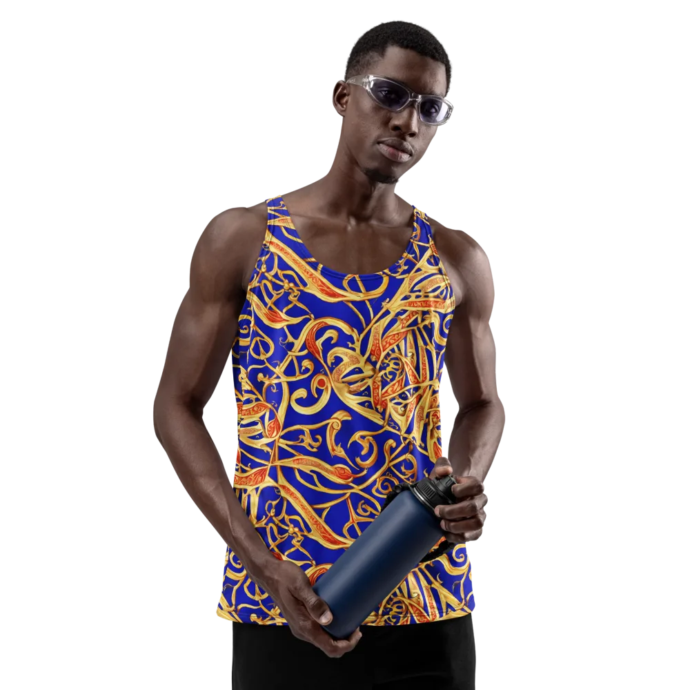 Royal Paisley on Men's Tank Top — Front