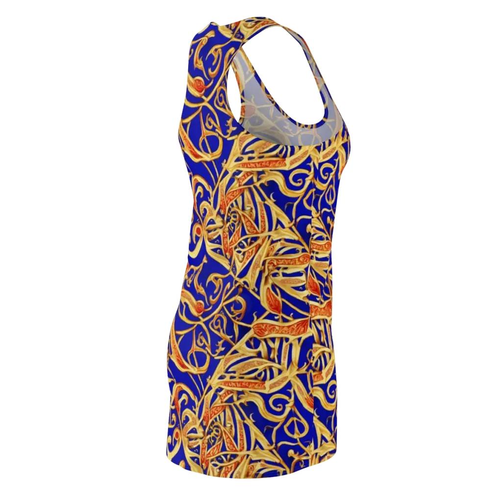 Royal Paisley on Racerback Dress — Back Side