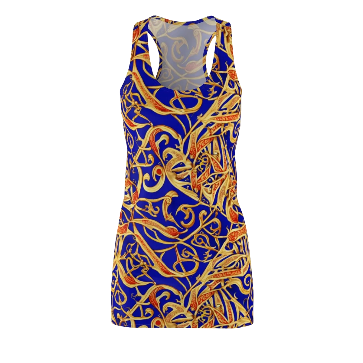 Royal Paisley on Racerback Dress — Front