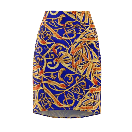 Royal Paisley on a Pencil Skirt