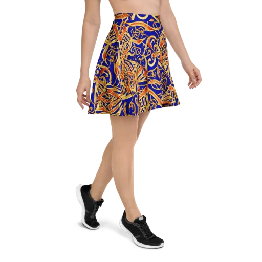 Royal Paisley on a Skater Skirt
