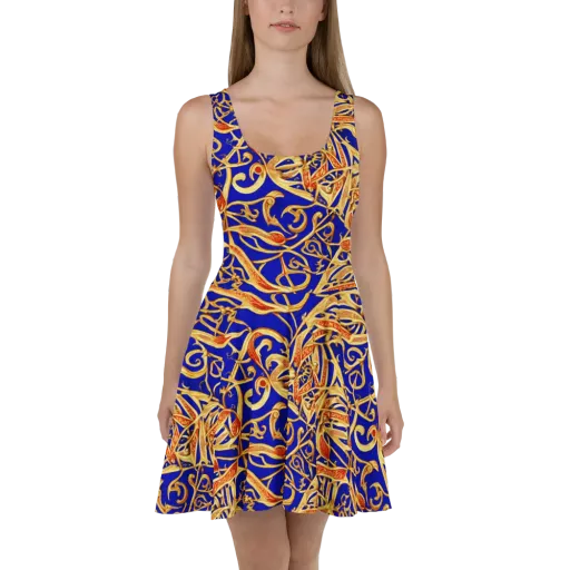 Royal Paisley on a Skater Dress