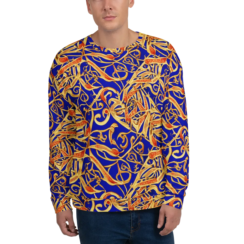 Royal Paisley on Sweatshirt — Front