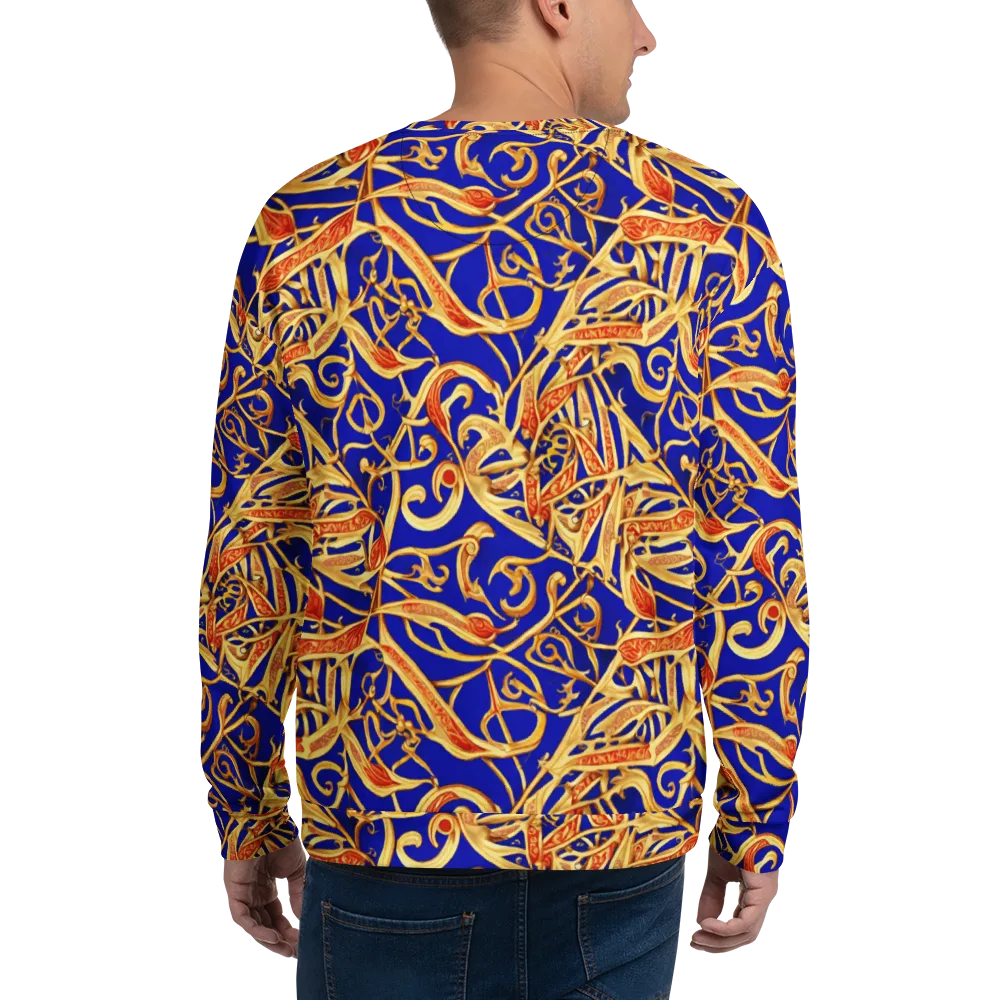 Royal Paisley on Sweatshirt — Back