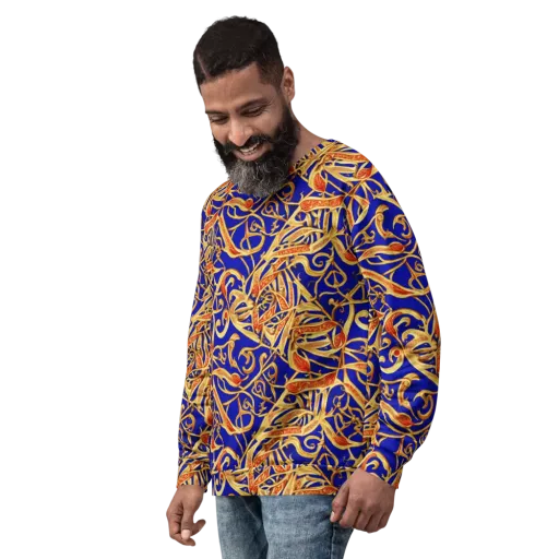 Royal Paisley on a Sweatshirt