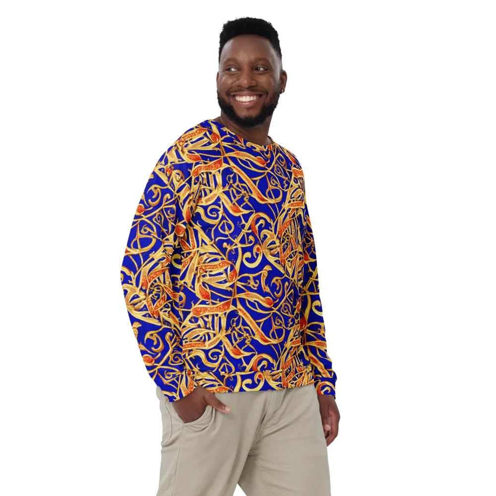 Royal Paisley on Sweatshirt — Front