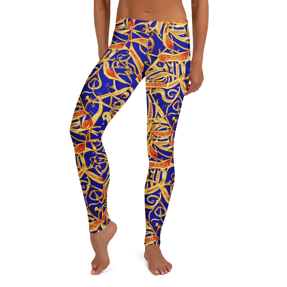 Royal Paisley on Leggings — Front