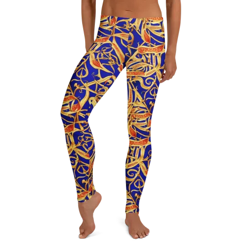 Royal Paisley on a Leggings