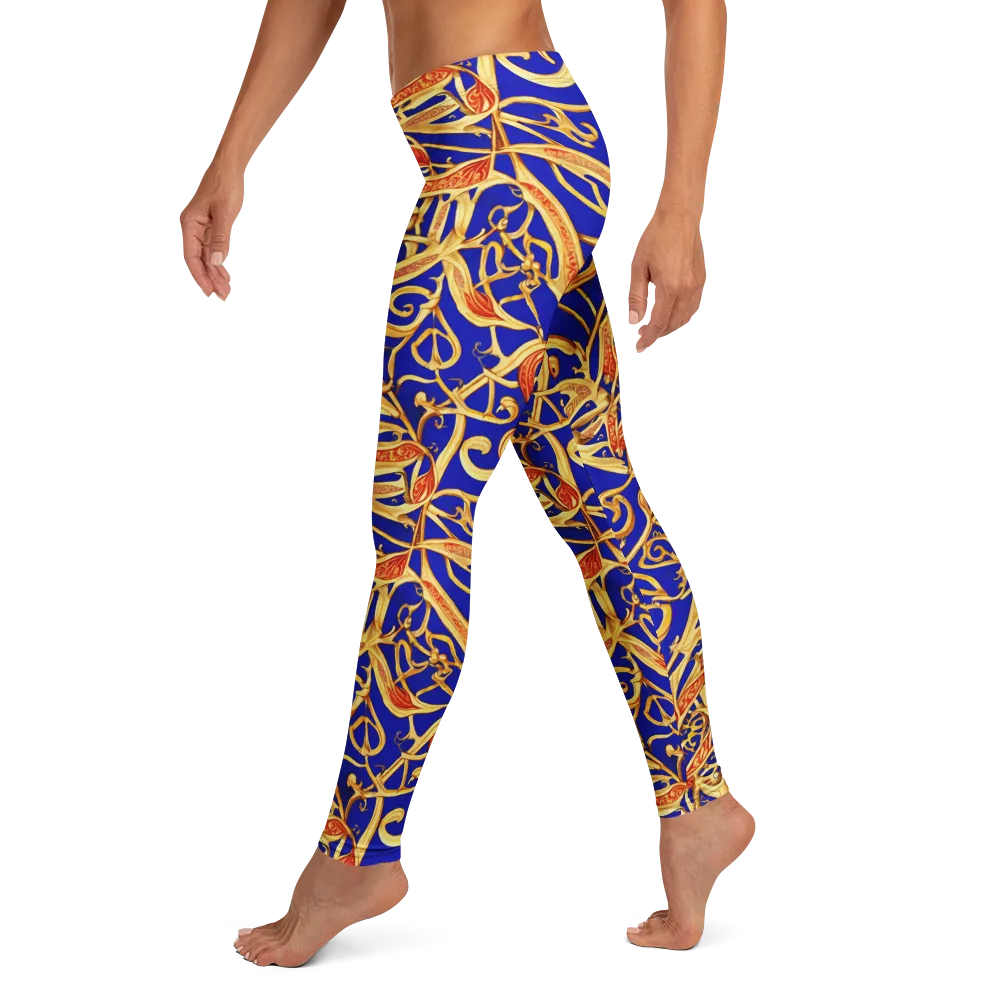 Royal Paisley on Leggings — Left