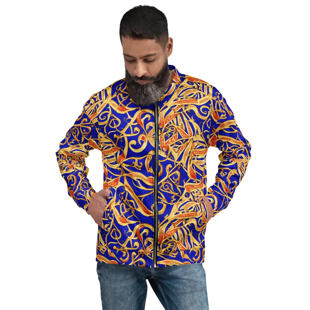 Royal Paisley on Bomber Jacket — Front