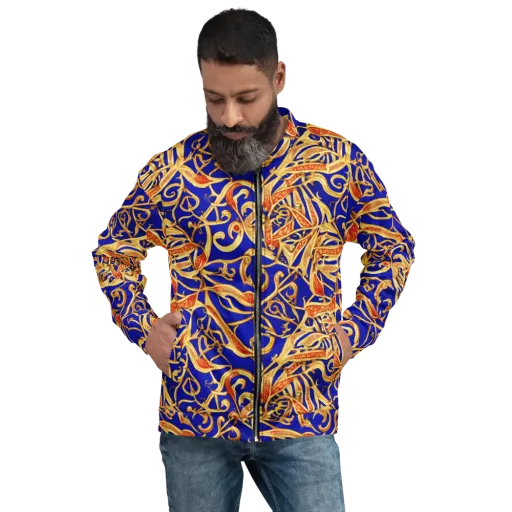 Royal Paisley on a Bomber Jacket