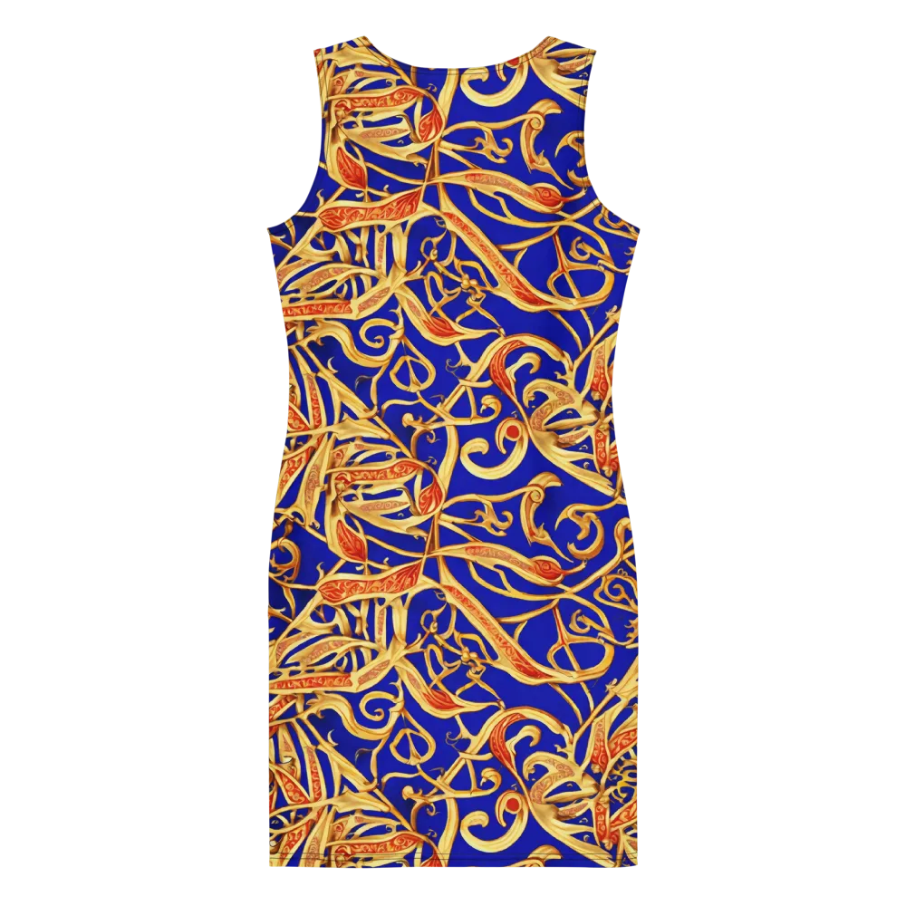 Royal Paisley on Bodycon Dress — Back