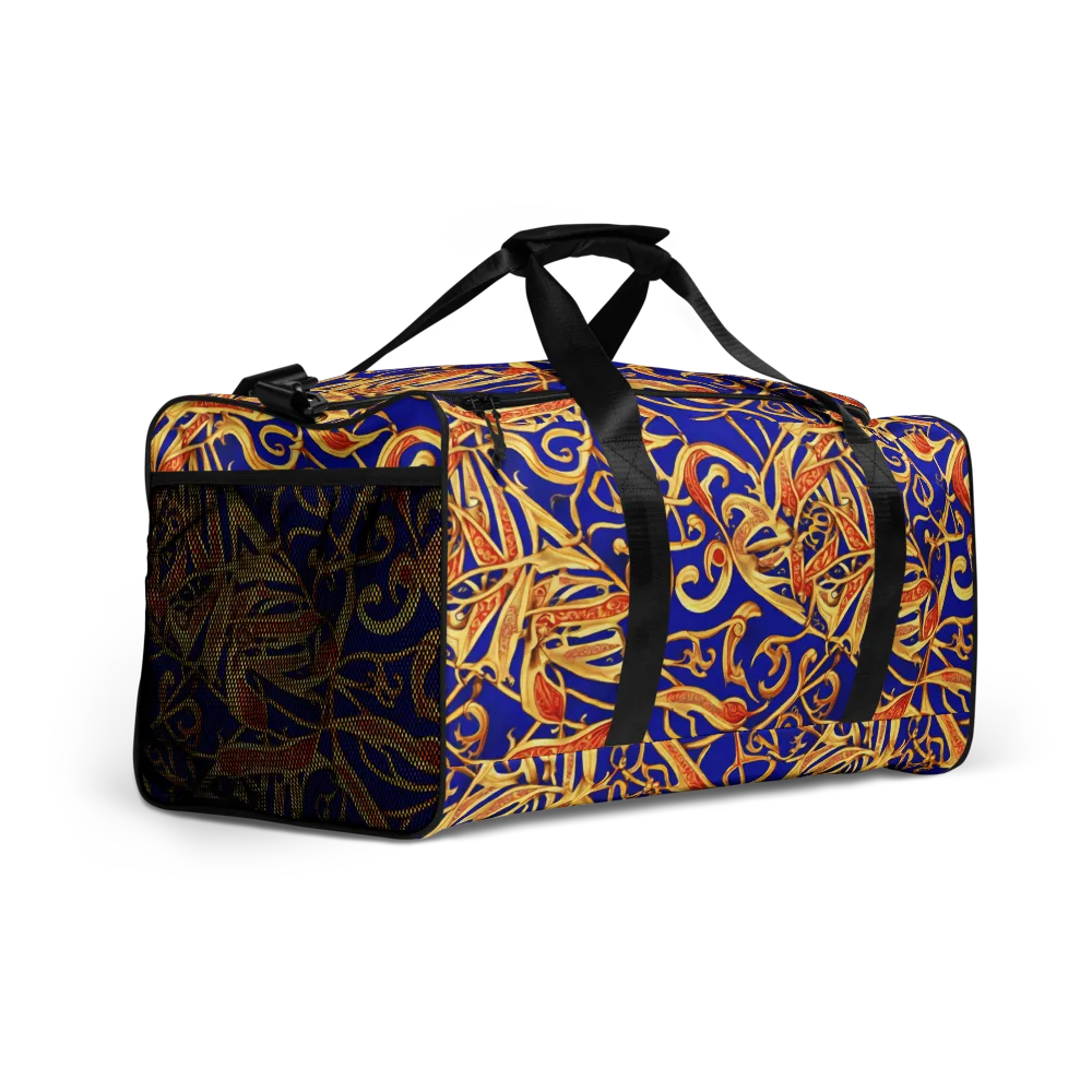 Royal Paisley on Duffle Bag — Right Front