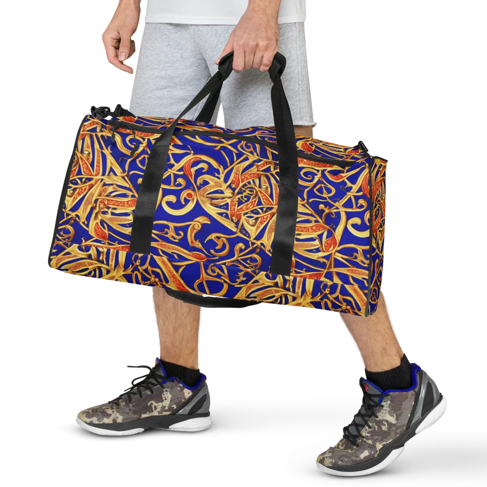 Royal Paisley on Duffle Bag — Front