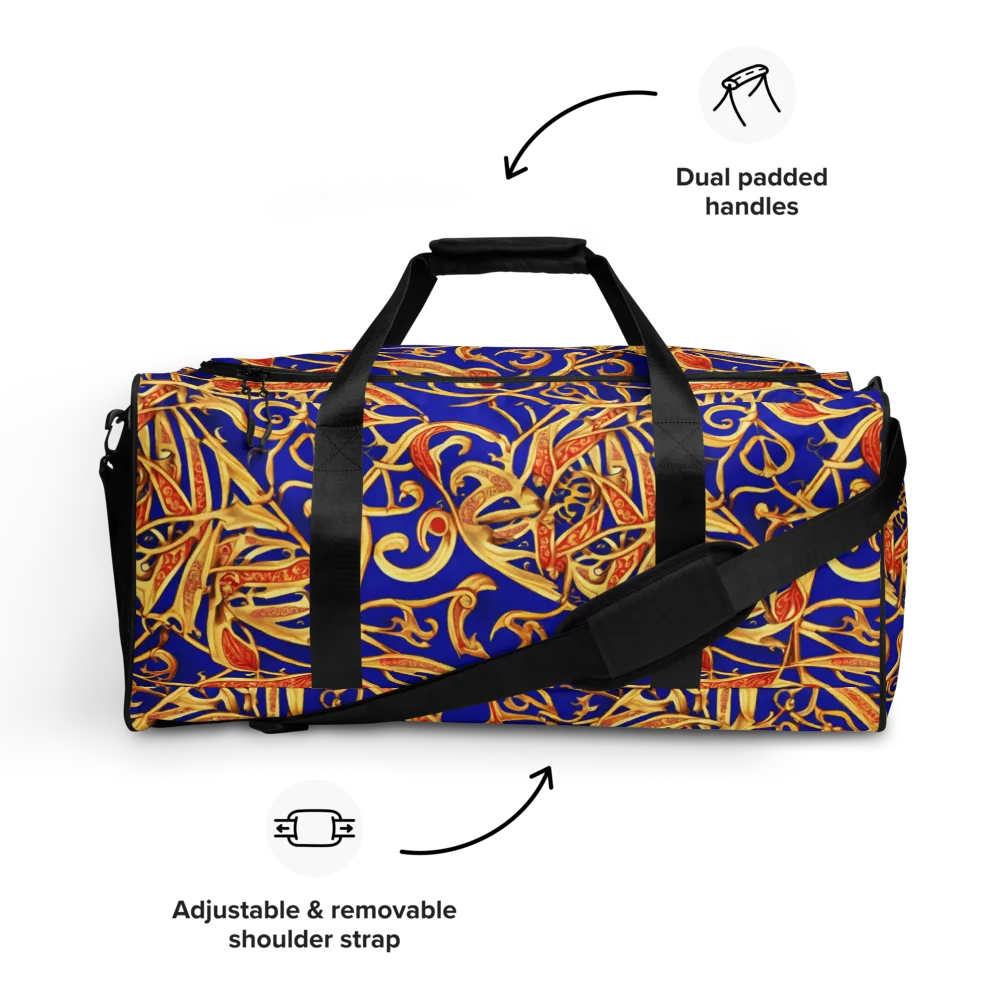 Royal Paisley on Duffle Bag — Front