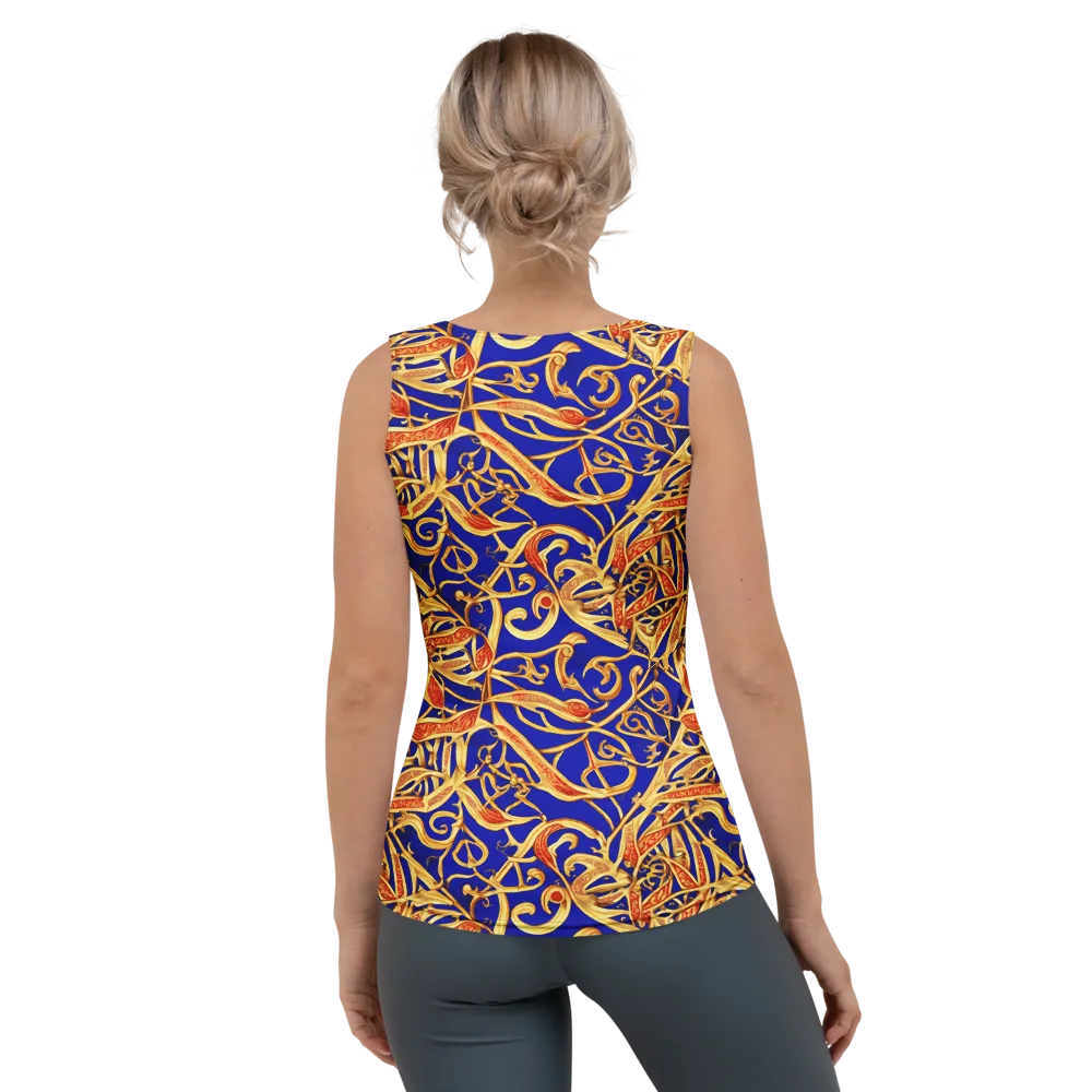 Royal Paisley on Women's Tank Top — Back