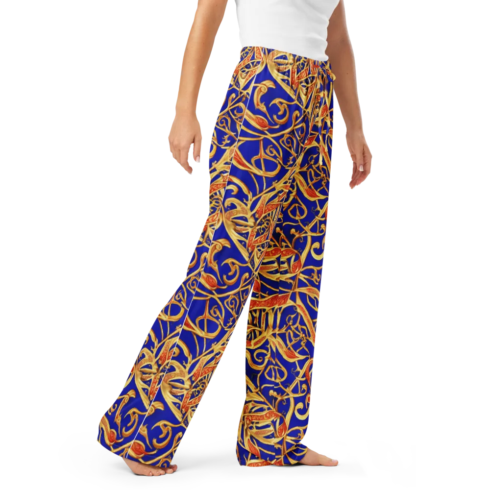 Royal Paisley on Women's Pajama Pants — Right Front