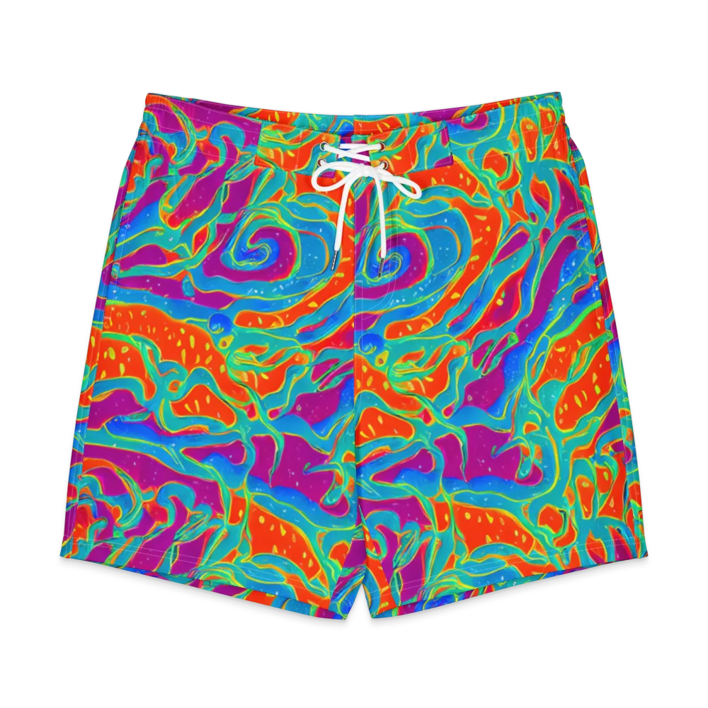 Magma Current on Men's Board Shorts — Front