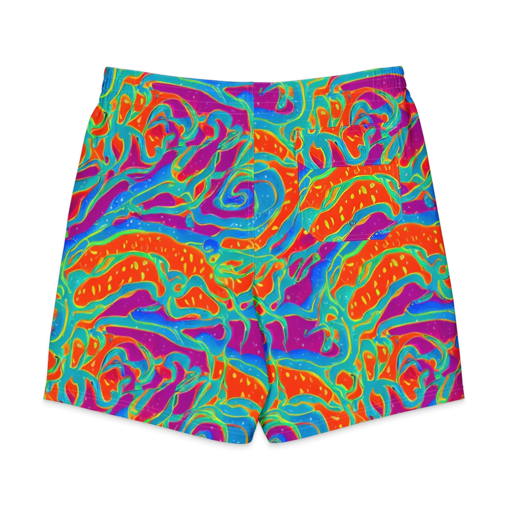 Magma Current on Men's Board Shorts — Back