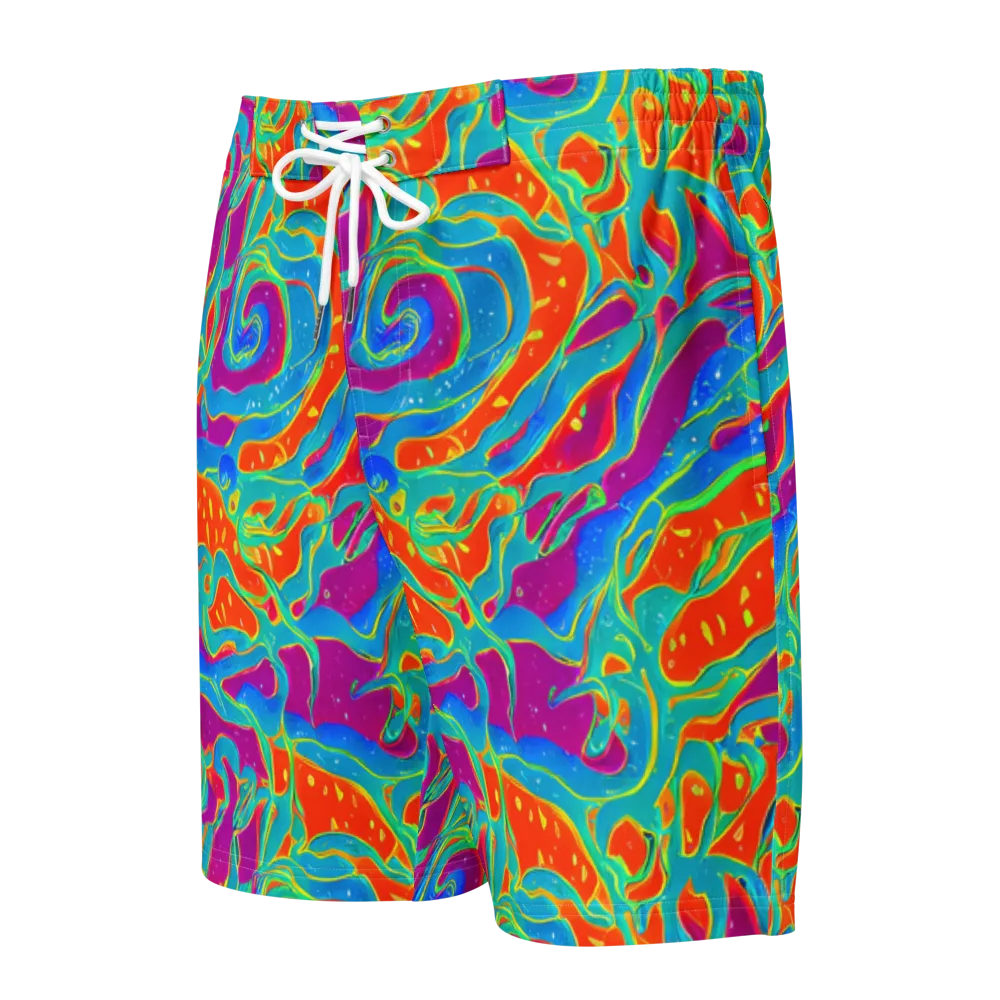 Magma Current on Men's Board Shorts — Front