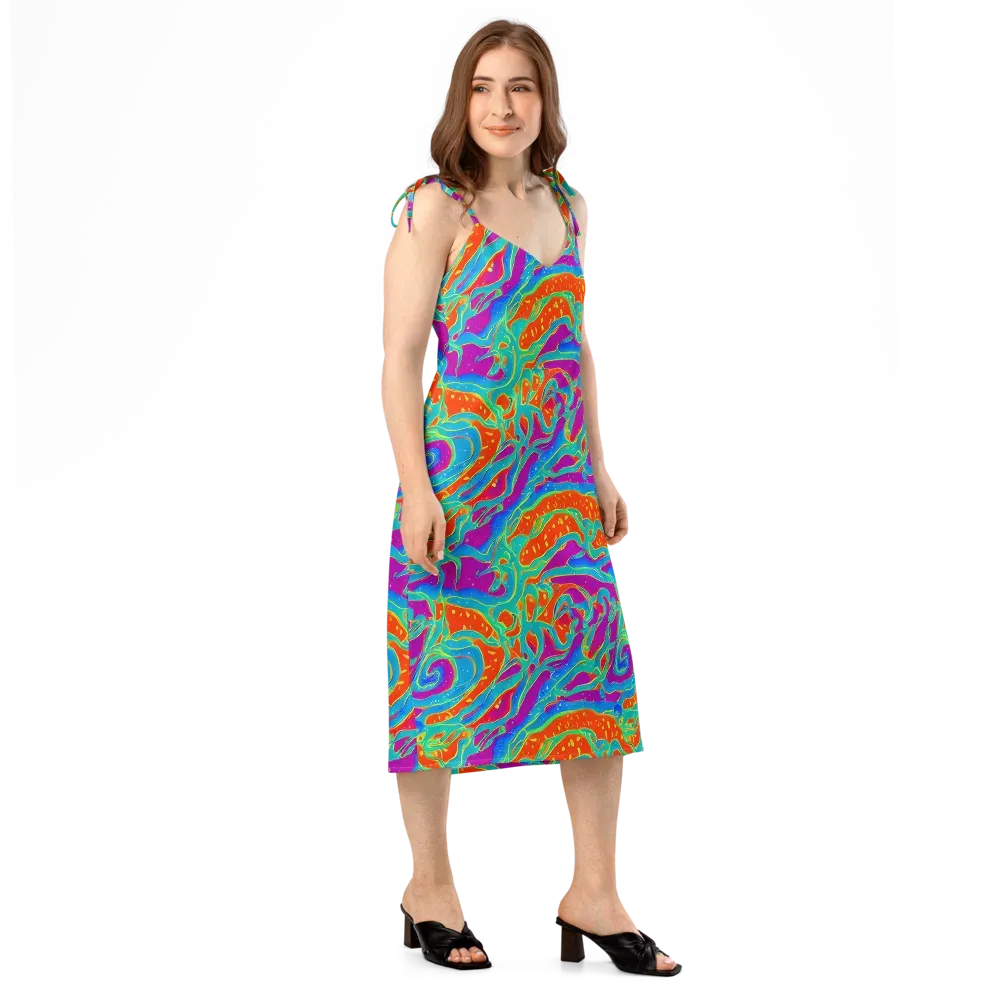 Magma Current on Slip Dress — Right Front