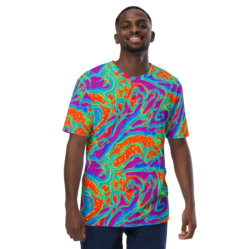 Magma Current on Men's Crew Neck T-Shirt — Front