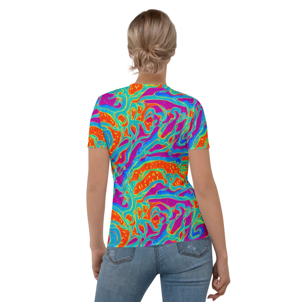 Magma Current on Women's Crew Neck T-Shirt — Back