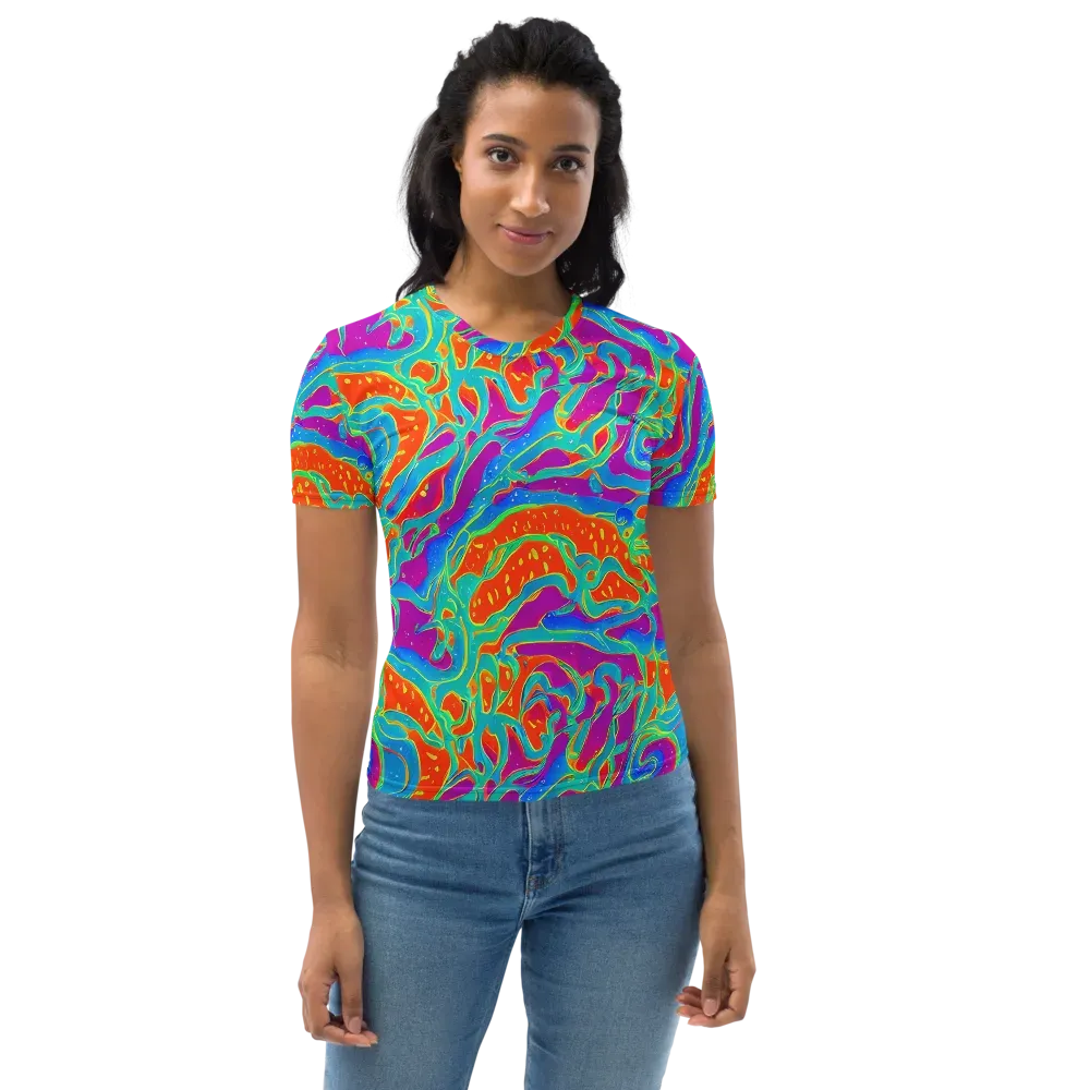 Magma Current on Women's Crew Neck T-Shirt — Front