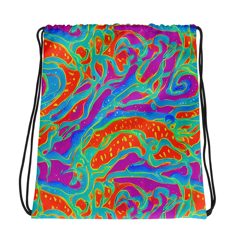 Magma Current on Drawstring Bag — Photo