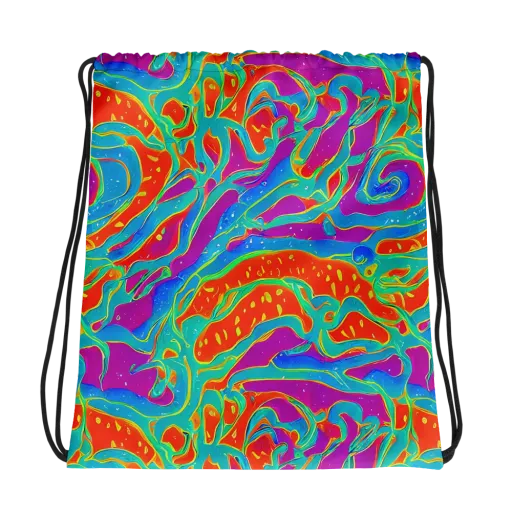 Magma Current on a Drawstring Bag