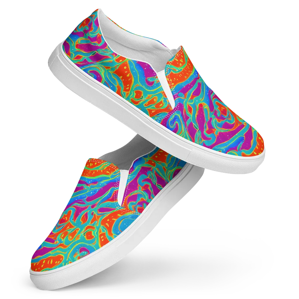 Magma Current on Women's Slip-On Canvas Shoes — Front