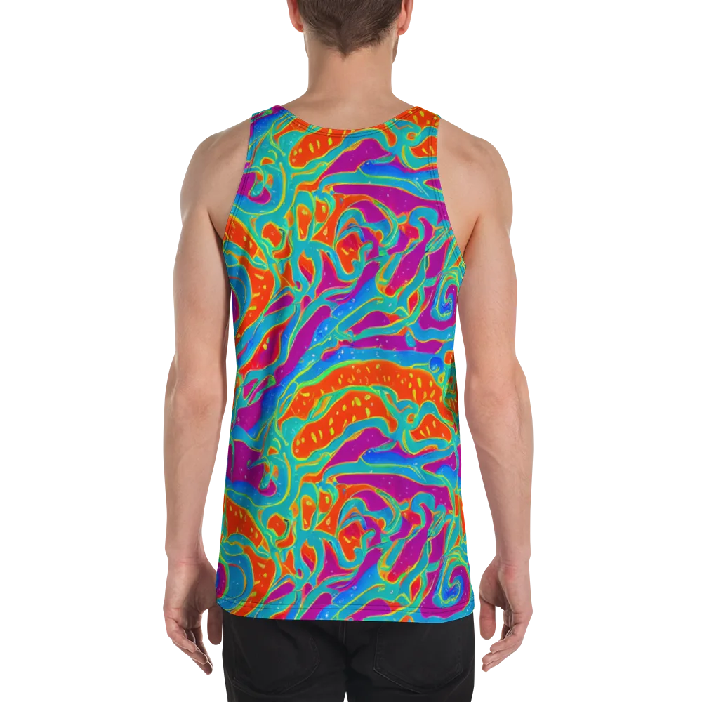 Magma Current on Men's Tank Top — Back