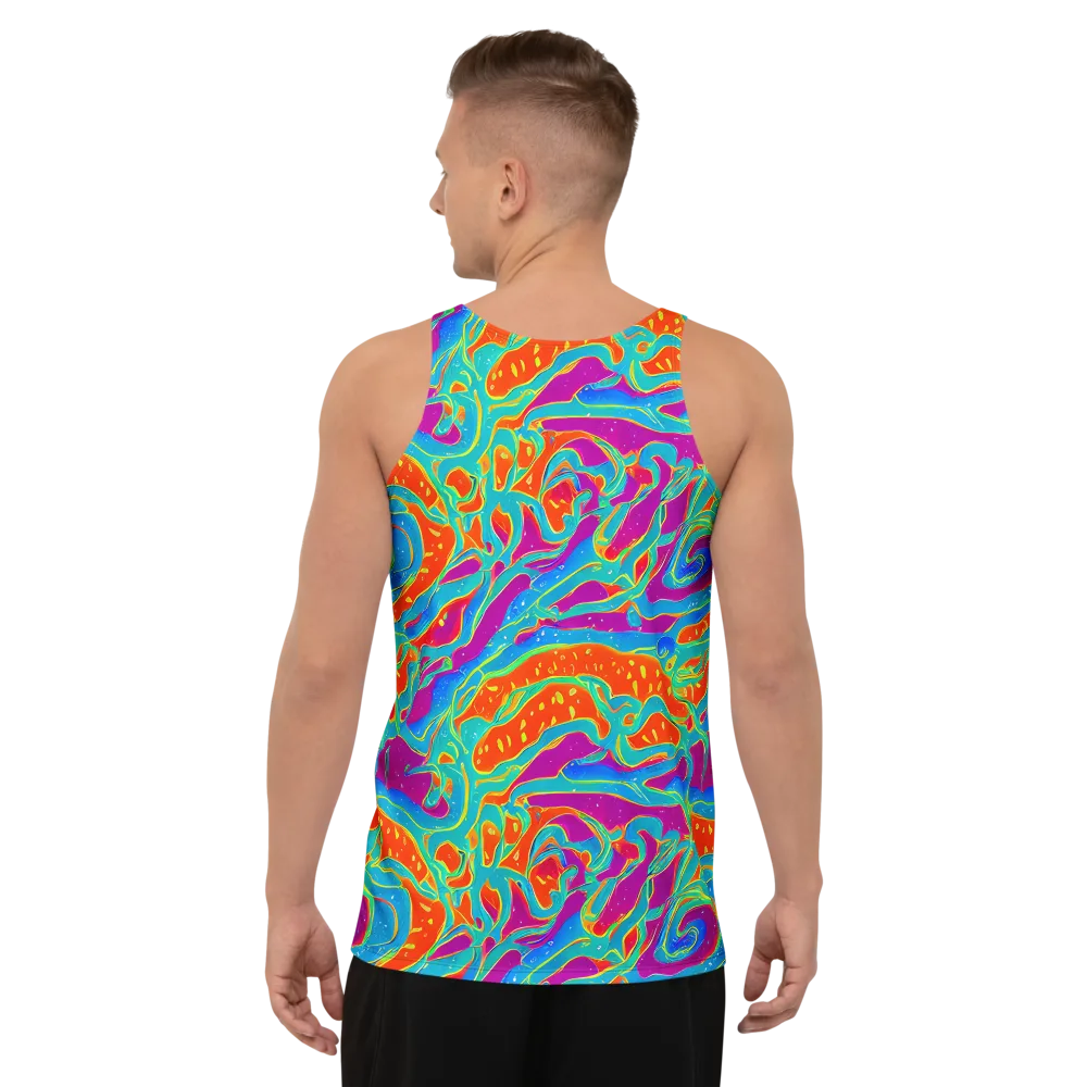 Magma Current on Men's Tank Top — Back