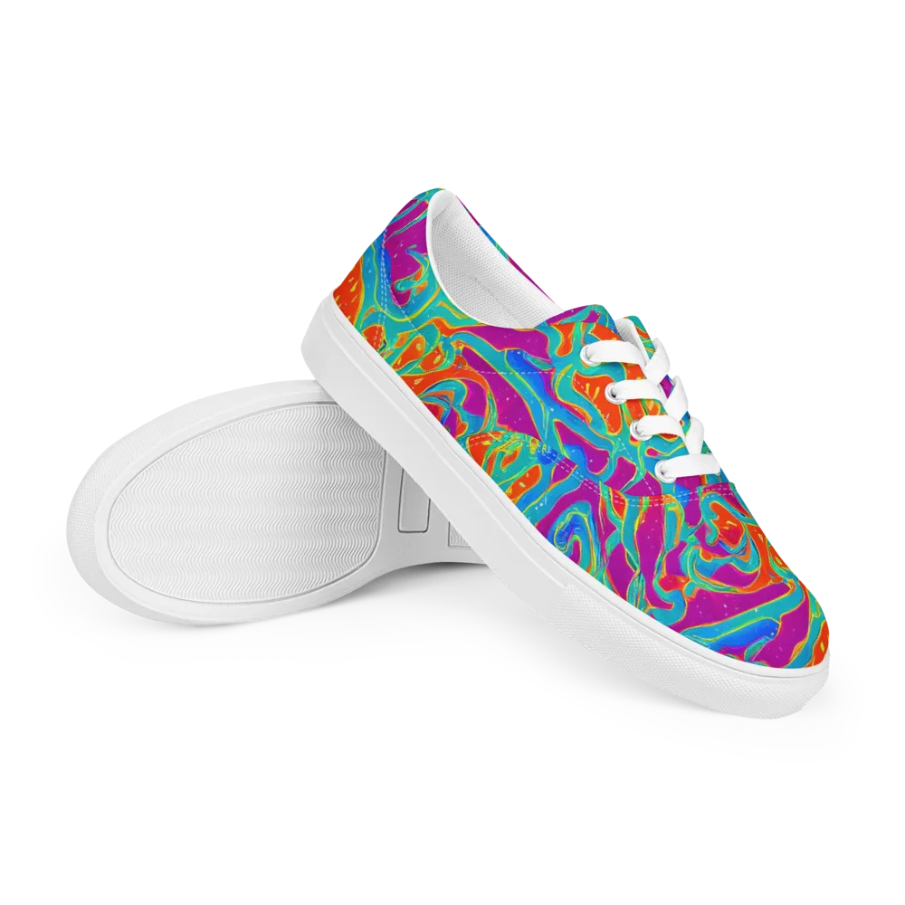 Magma Current on Men's Lace-Up Canvas Shoes — Right Front