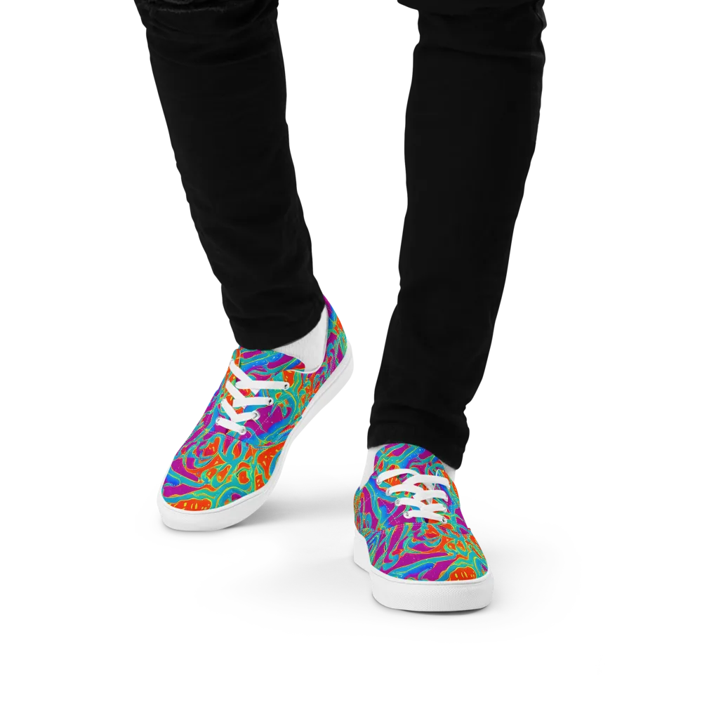Magma Current on Men's Lace-Up Canvas Shoes — Front