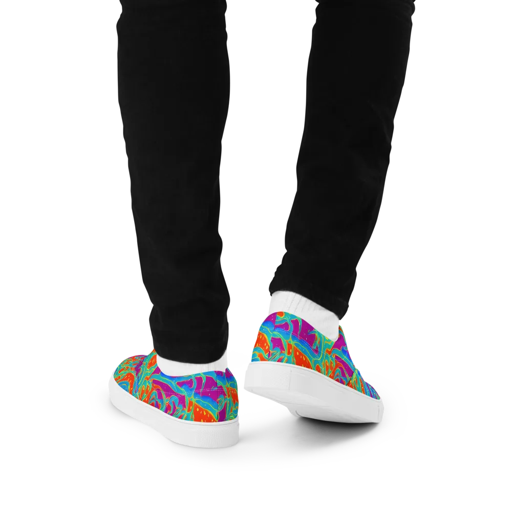 Magma Current on Men's Lace-Up Canvas Shoes — Back