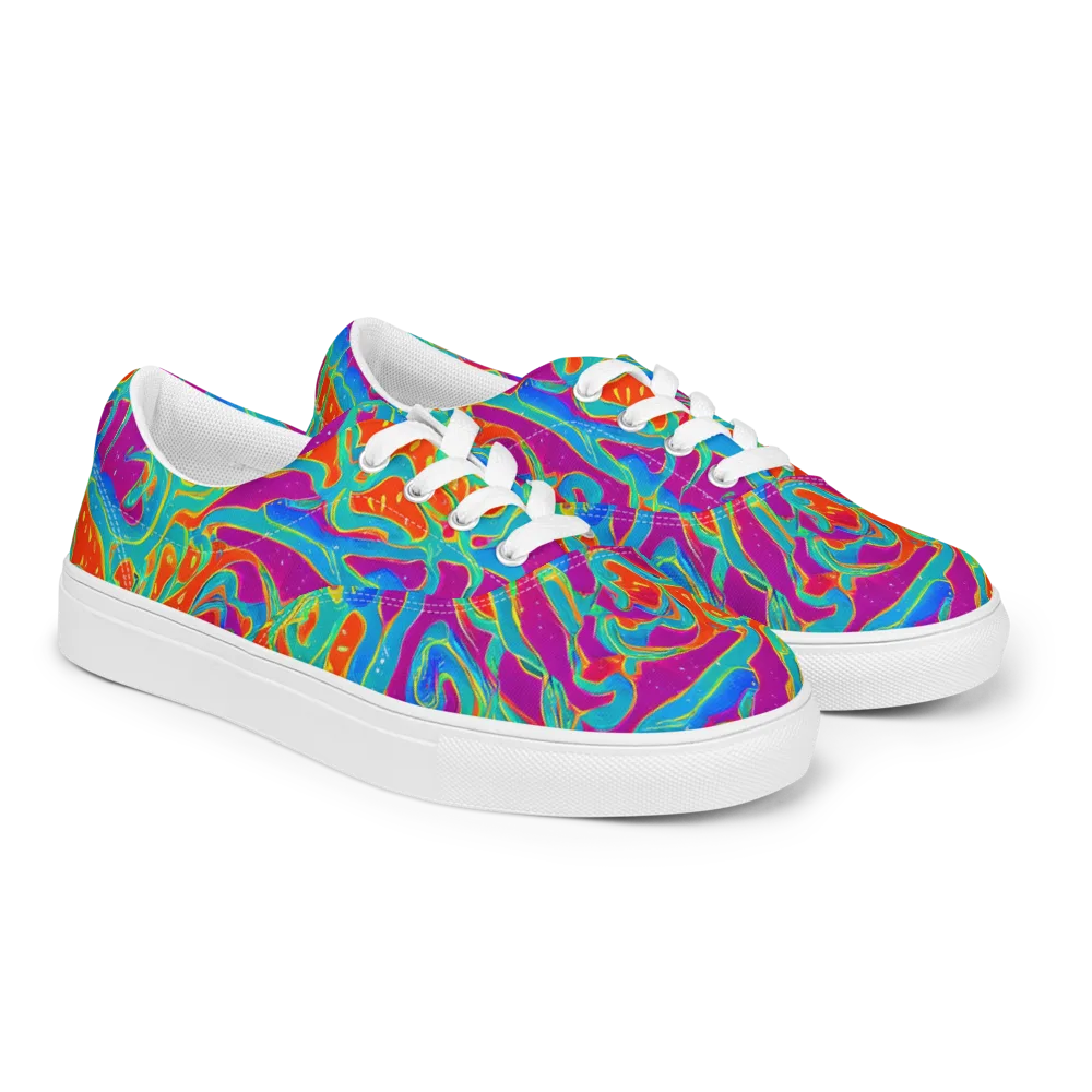 Magma Current on Men's Lace-Up Canvas Shoes — Right Front