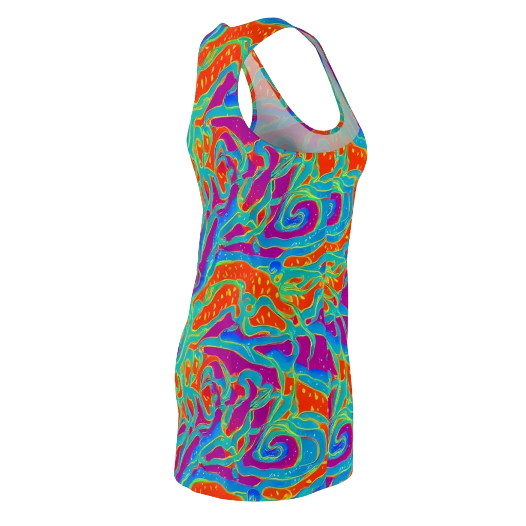 Magma Current on Racerback Dress — Back Side