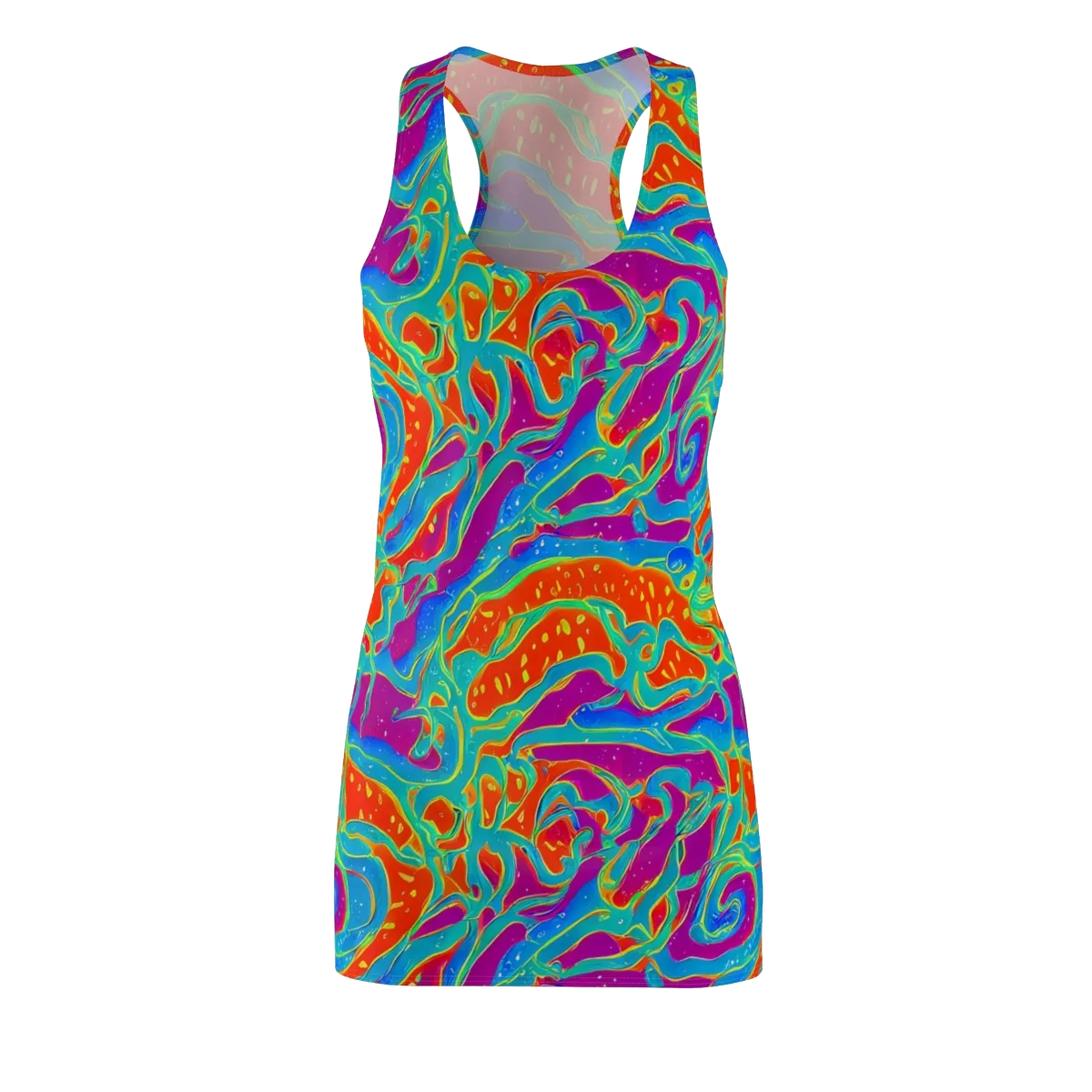 Magma Current on Racerback Dress — Front