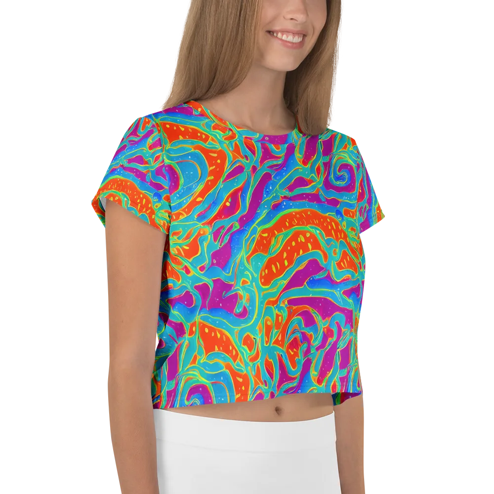 Magma Current on Crop Tee — Right