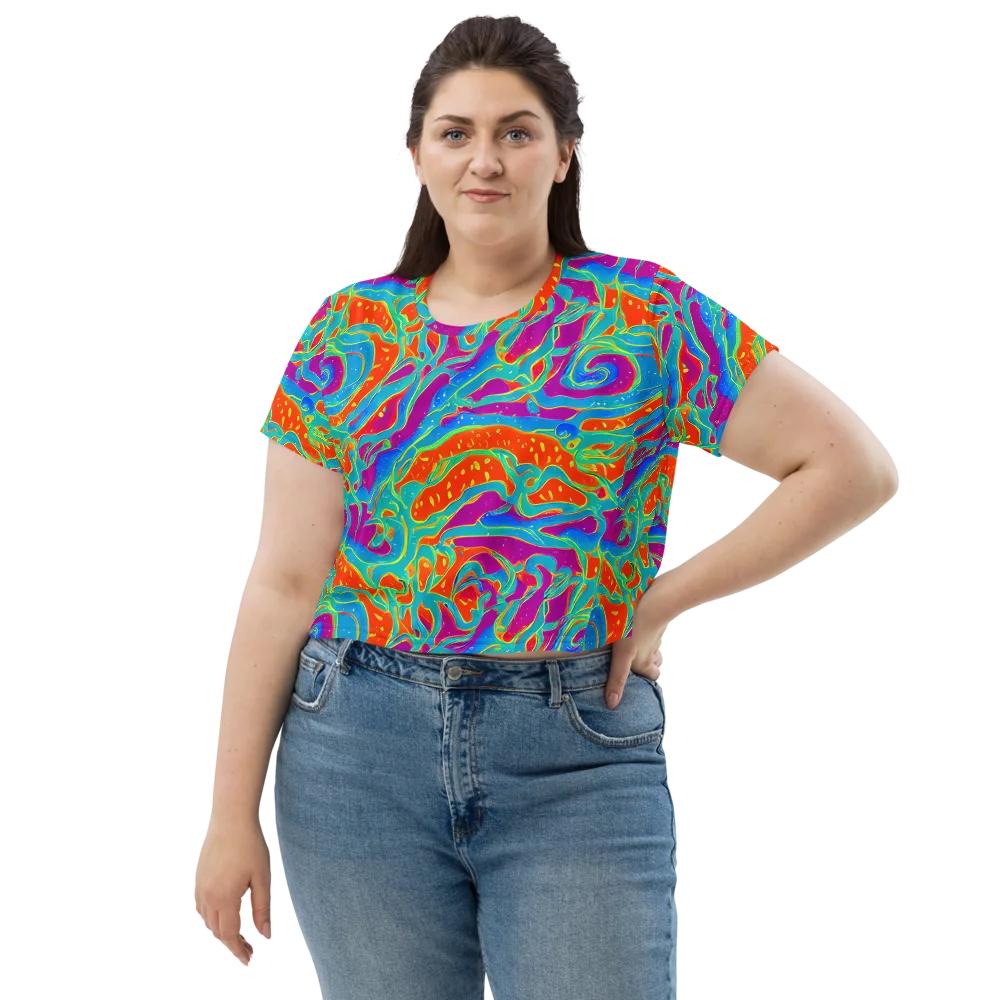 Magma Current on Crop Tee — Front