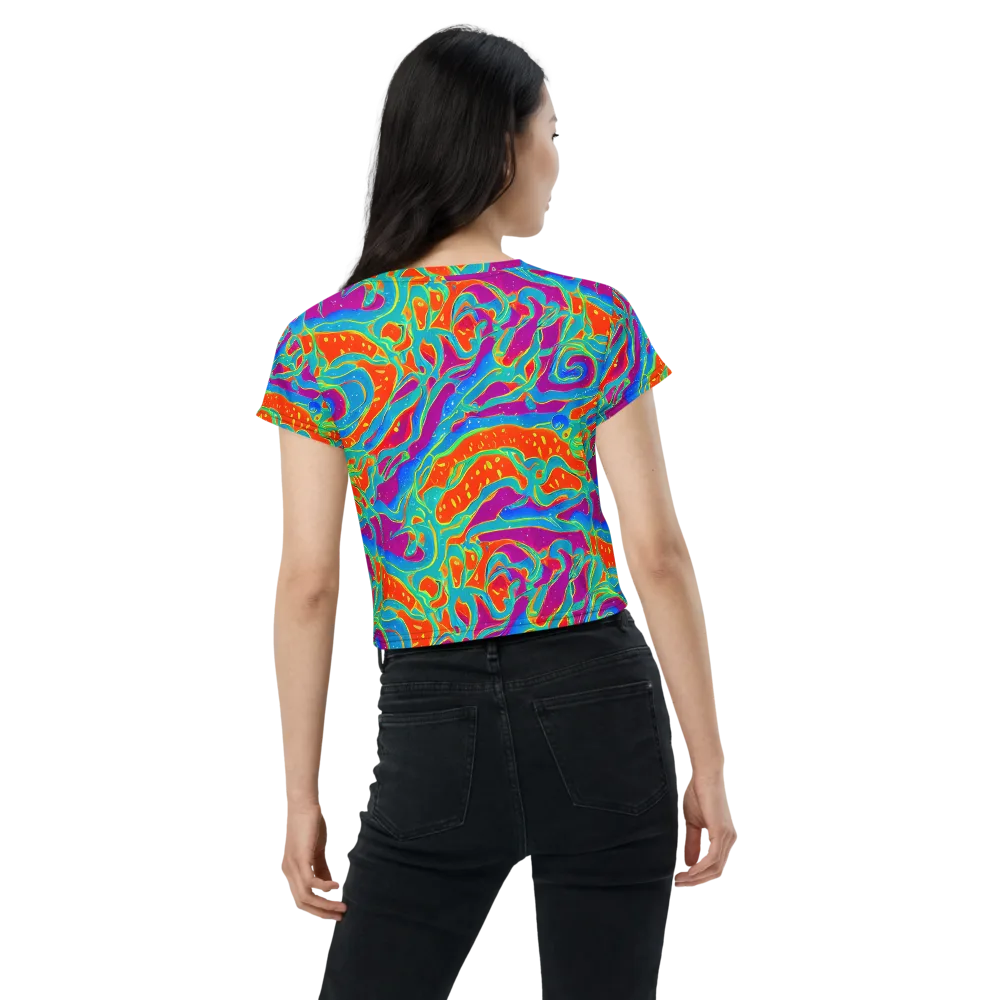 Magma Current on Crop Tee — Back