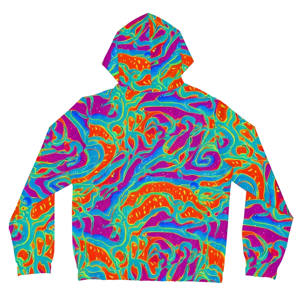 Magma Current on Women's Full-Zip Hoodie — Back