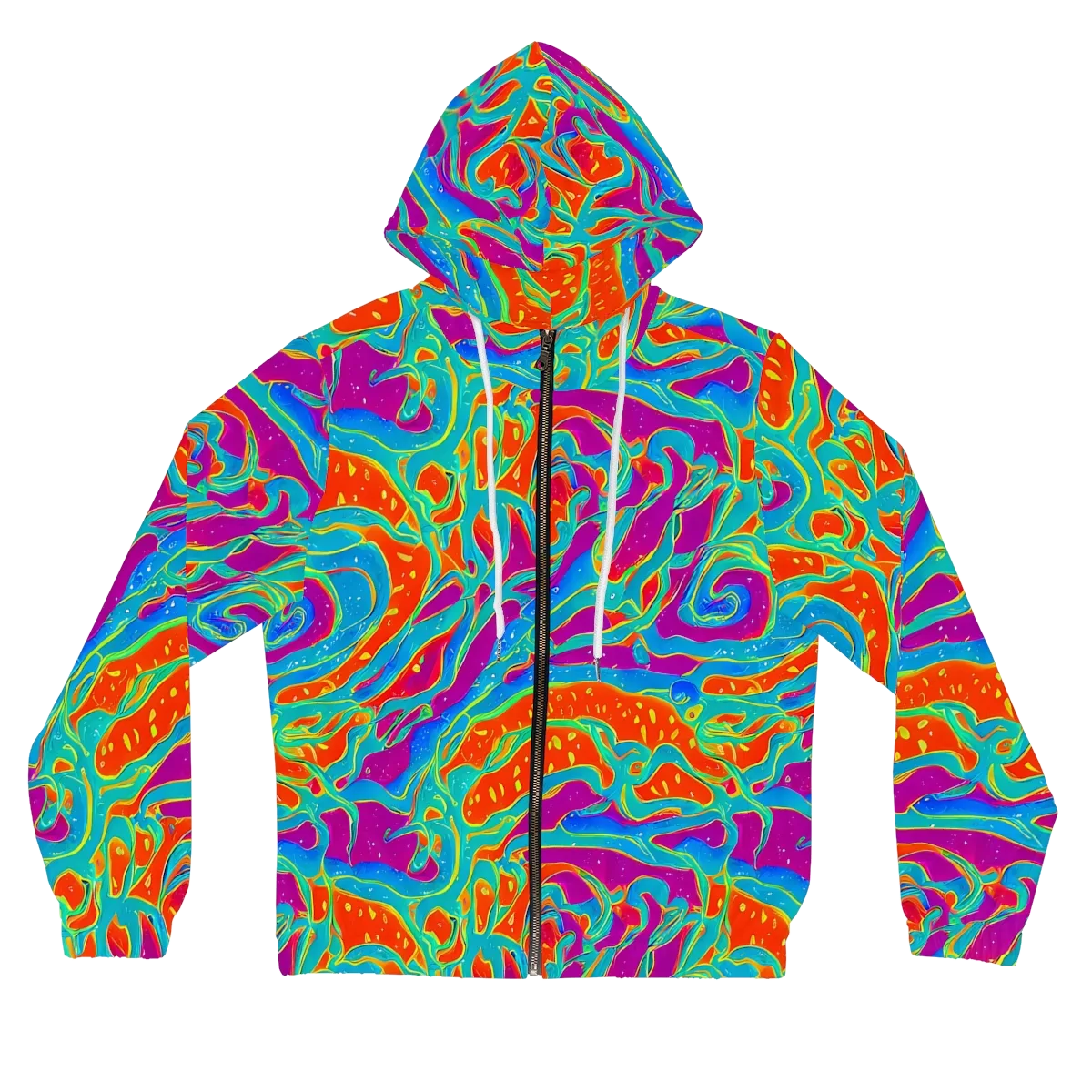 Magma Current on Women's Full-Zip Hoodie — Front
