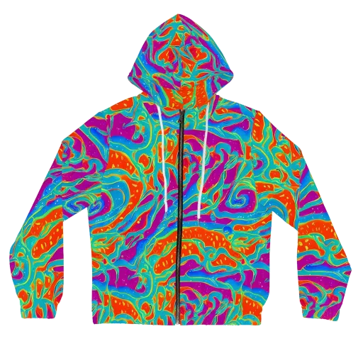 Magma Current on a Women's Full-Zip Hoodie