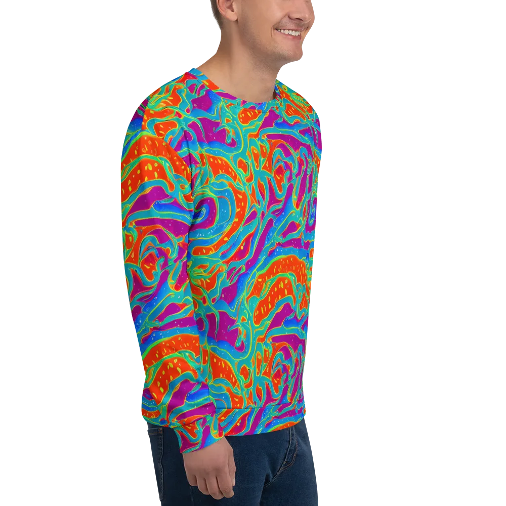 Magma Current on Sweatshirt — Right Front