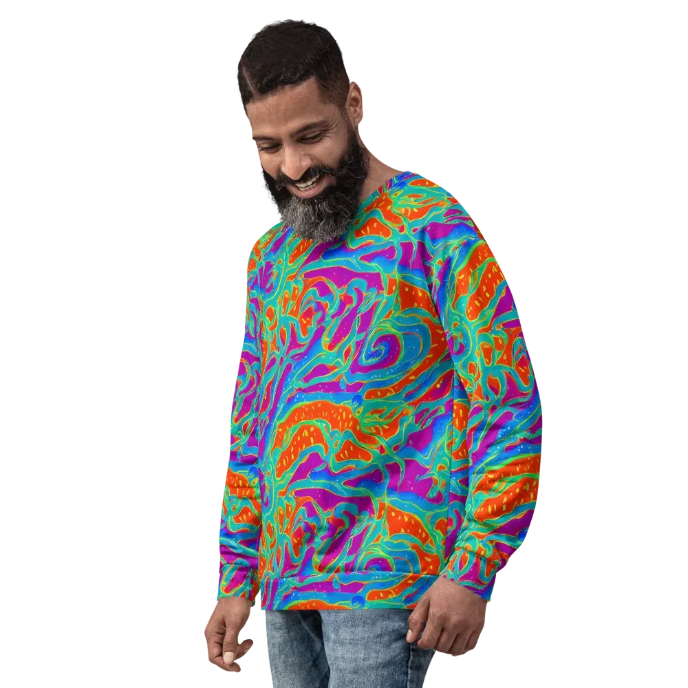 Magma Current on Sweatshirt — Left Front
